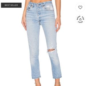 Re/Done Levi’s High Rise Slim Skinny Jeans NWT 25
